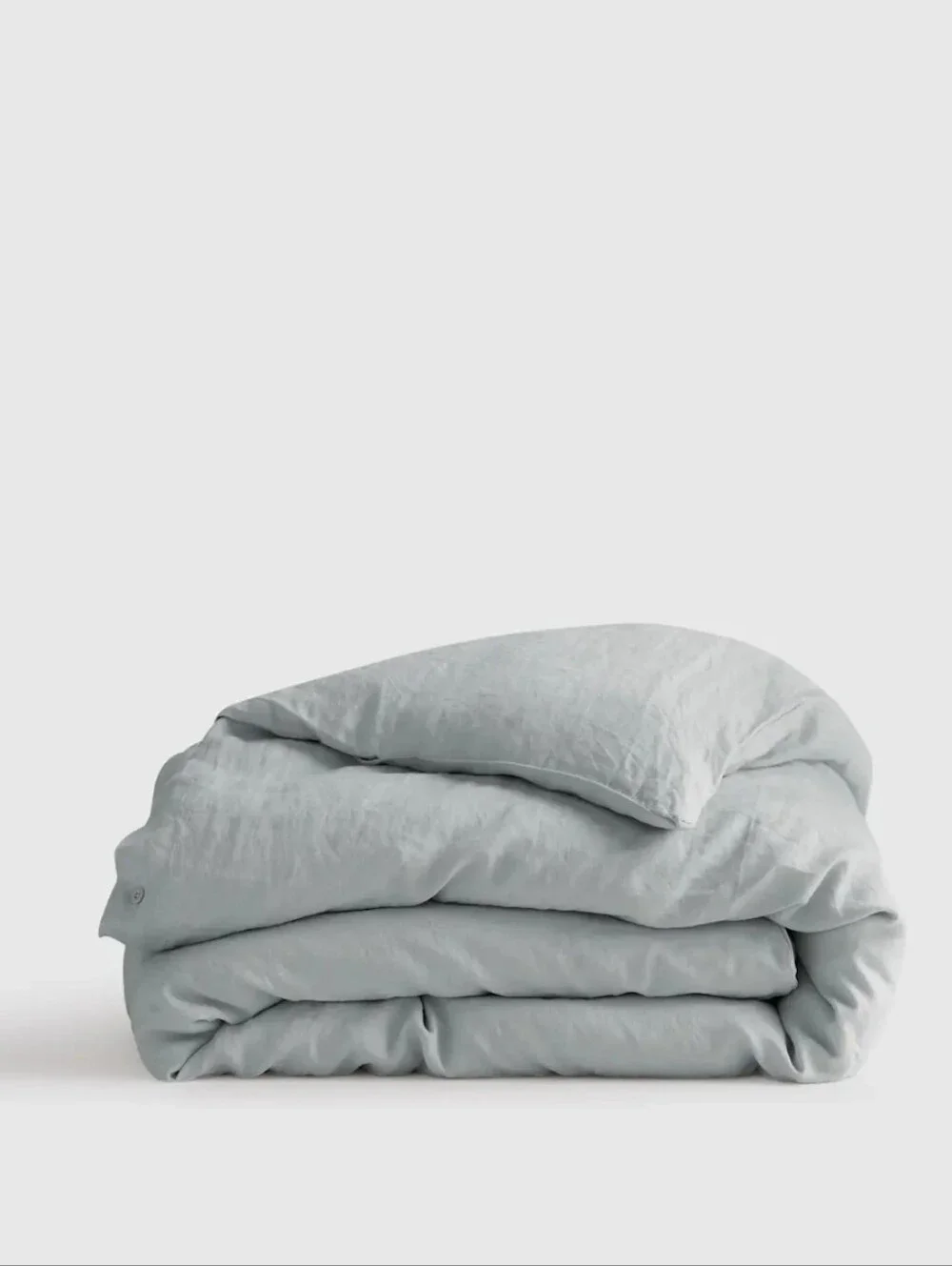 Quince European Linen King Cal King Duvet Cover Mist NWOT